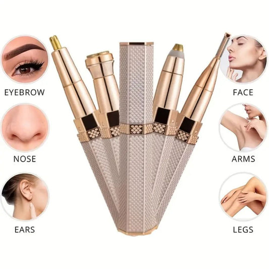 4-in-1 Women’s Electric Shaver | Painless Full Body Hair Remover    ماكينة إزالة الشعر 4 في 1 للنساء | إزالة شعر بدون ألم 💖